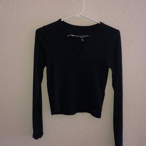 Holister long sleeve crop top